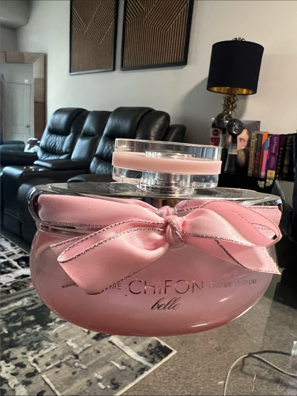 Chiffon Belle Pink Perfume Bottle